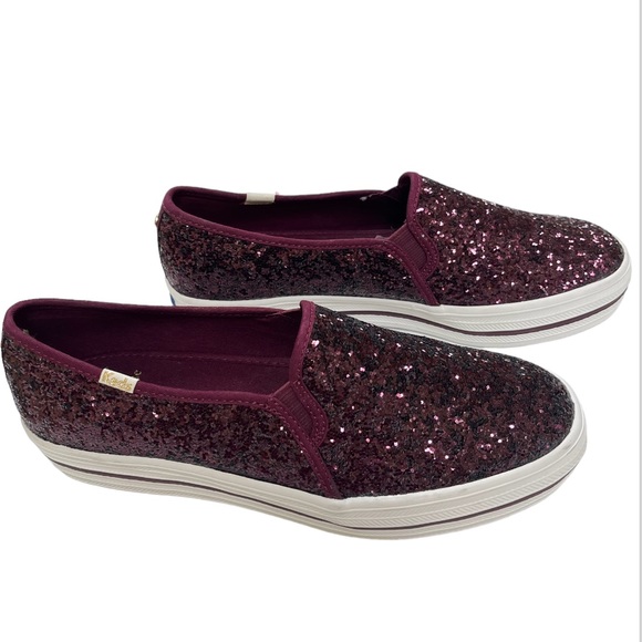 kate spade Shoes - NEW Keds for Kate Spade New York Triple Decker Glitter Sneakers Slip on Shoes